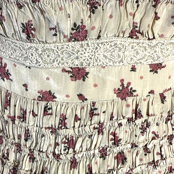 Free People Dainty Cottage Ethereal Bali Juniper Midi Dress 6 Lace Cream Floral - Picture 13 of 16